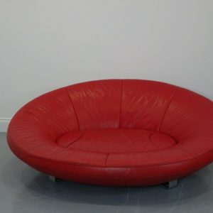 Stunning DeSede DS152 in sumptuous classic red leather