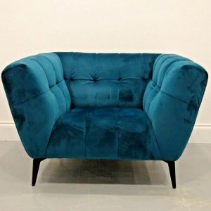 New Vincenzo chair in Teal velvet