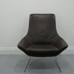 Walter Knoll Flow chair in Premium chocolate leather, stunning condition