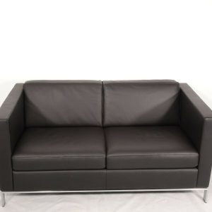 New Walter Knoll Foster 500.2 Black leather sofa in immaculate condition  | eBay