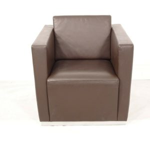 Stunning Walter Knoll Elton chair in premium chocolate Brown leather  | eBay