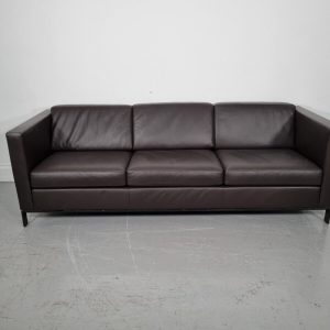Walter Knoll Foster 500 3- seater sofa in Chocolate leather, excellent condition  | eBay