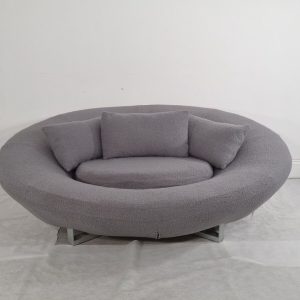 Stunning DeSede DS-152 oval sofa in soft grey Boucle fabric, excellent condition  | eBay