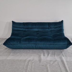 Stunning Ligne Roset 3 seater Togo in Green Teal velvet  | eBay