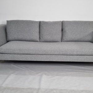 Stunning BB Italia Charles sofa in luxuriously soft mid grey lambswool