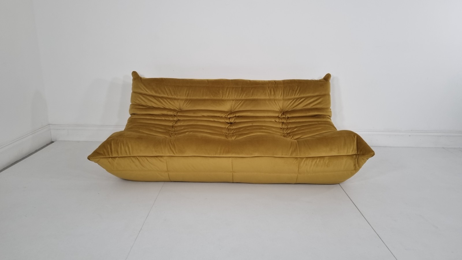 Ligne Roset Togo 3 seater in bronze gold velvet excellent condition | eBay UK - Image 2