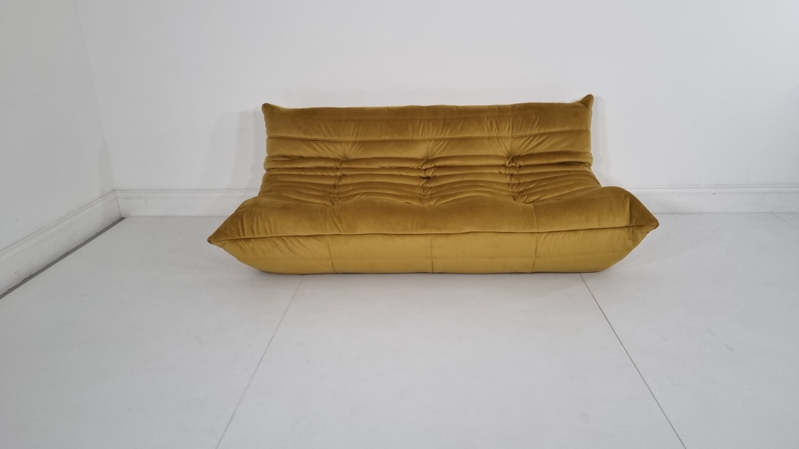 Ligne Roset Togo 3 seater in bronze gold velvet excellent condition | eBay UK - Image 3