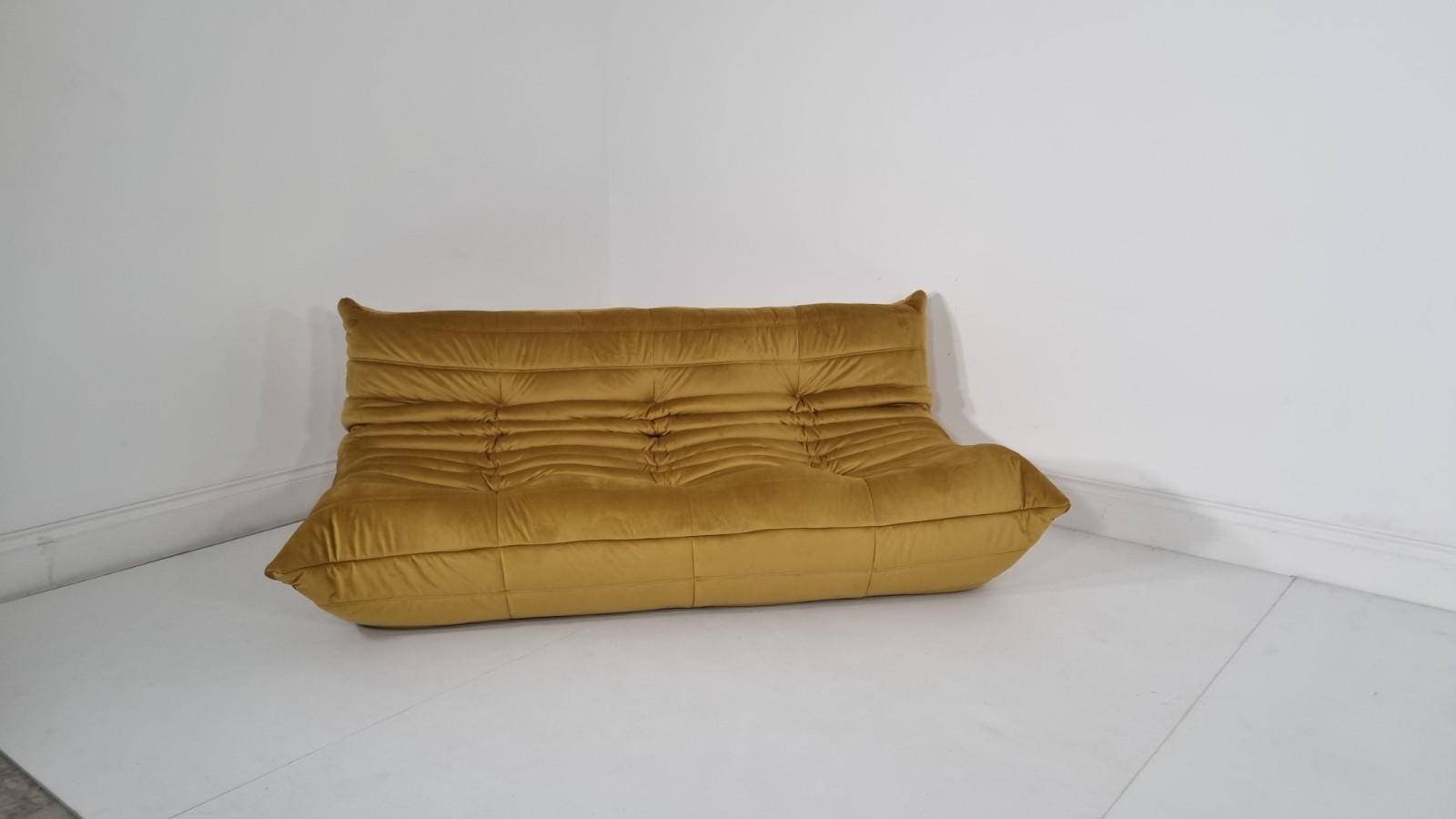 Ligne Roset Togo 3 seater in bronze gold velvet excellent condition | eBay UK - Image 5
