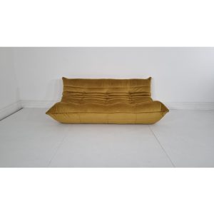 Ligne Roset Togo 3 seater in bronze gold velvet immaculate condition | eBay UK