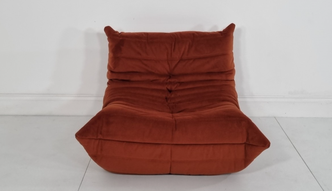 Ligne Roset Togo chair in luxurious russet alcantara immaculate | eBay UK