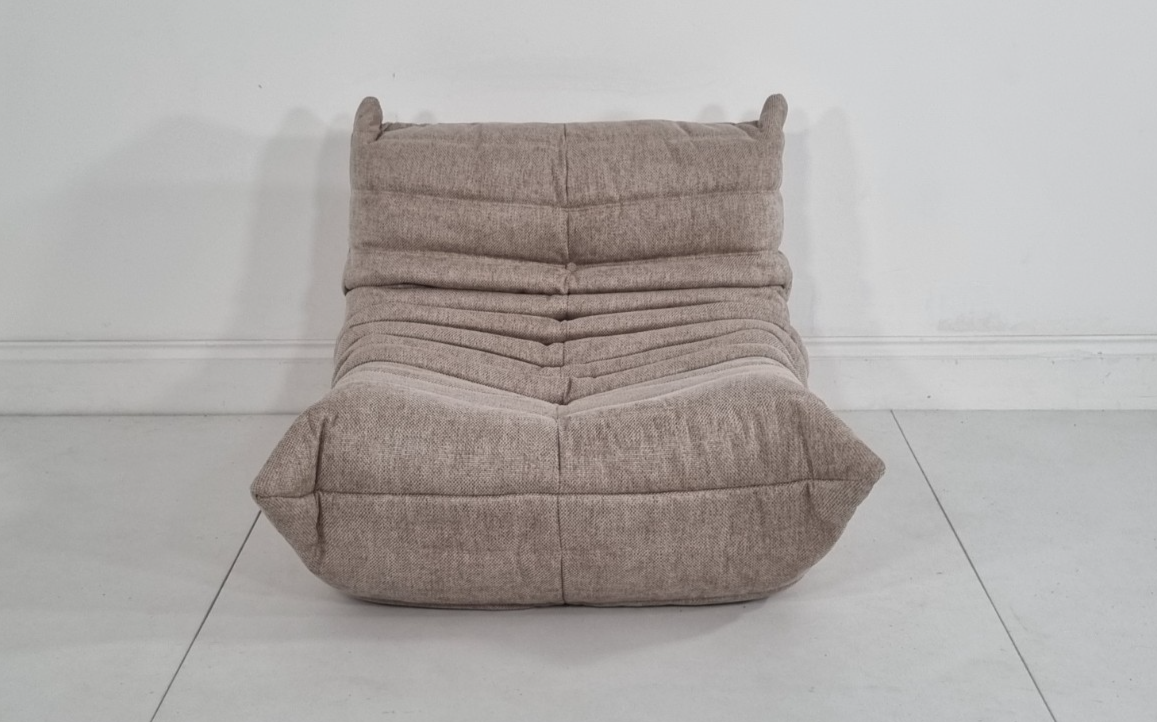 Ligne Roset Togo chair in cream/honey woven fabric in excellent condition | eBay UK
