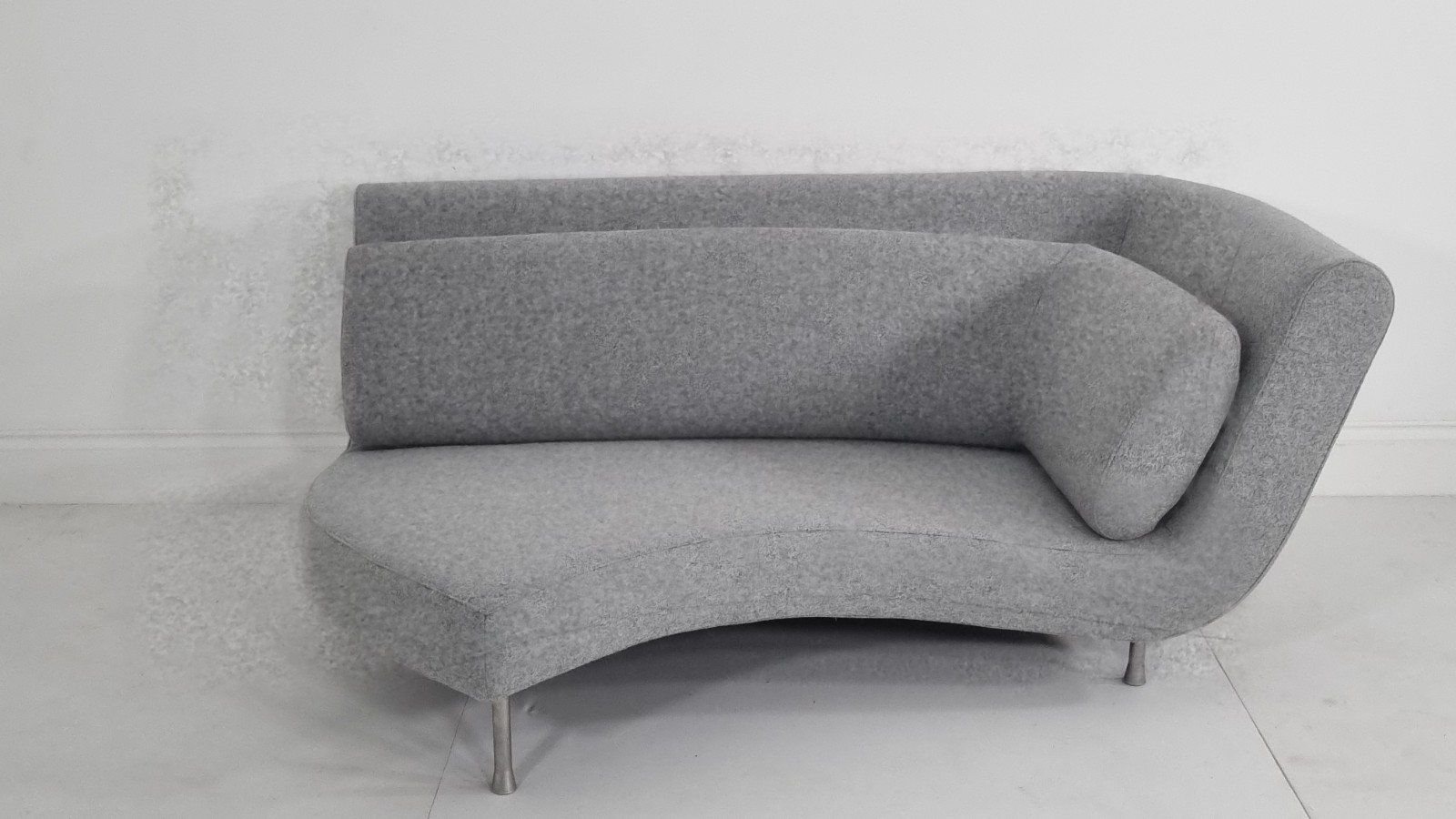 Ligne Roset Yang daybed in mid grey wool in excellent condition (1) | eBay UK